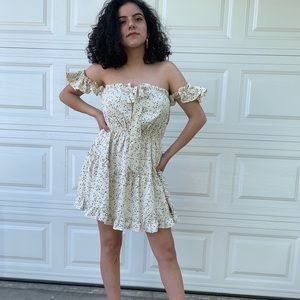 Off the shoulder ruffle dress